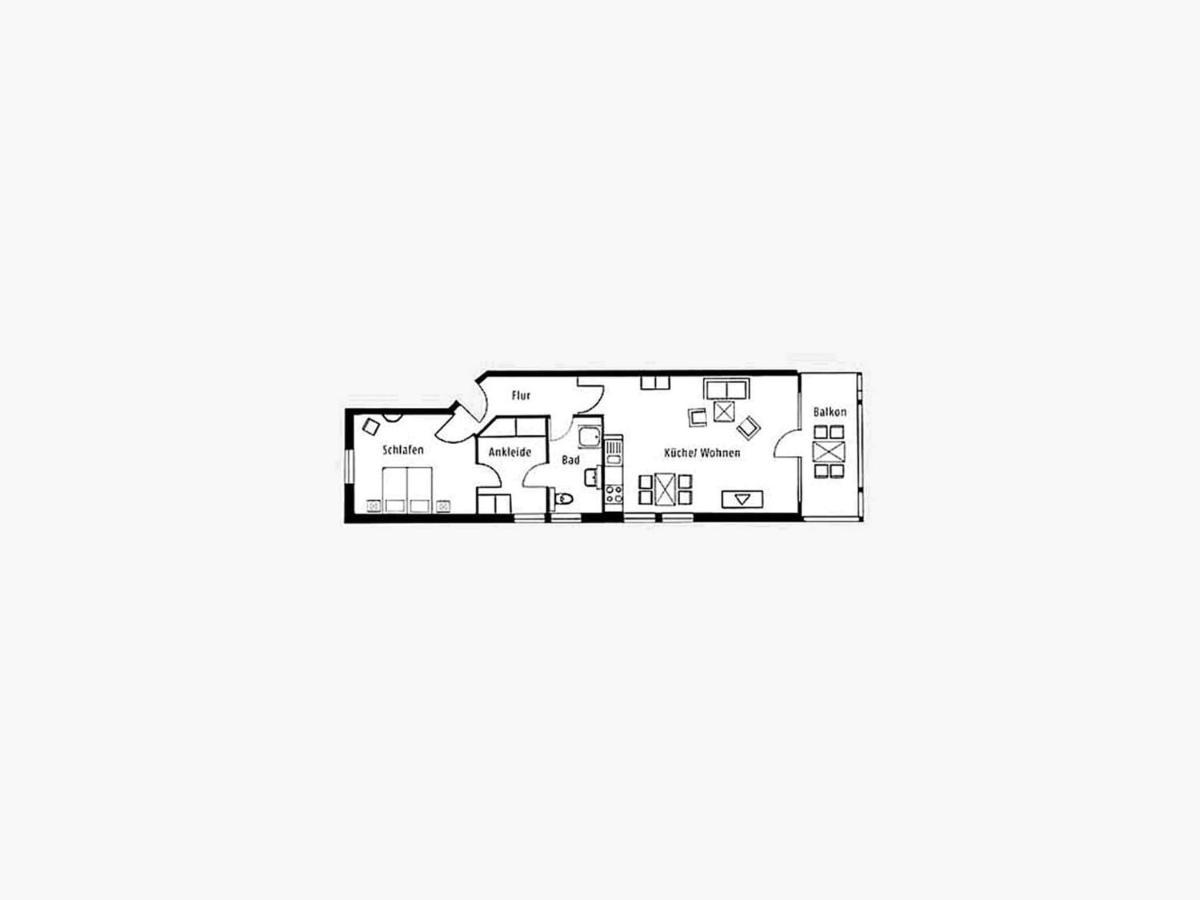 Duenenpark Binz - Komfort Ferienwohnung Mit 1 Schlafzimmer Und Balkon Im Obergeschoss 225 Bagian luar foto